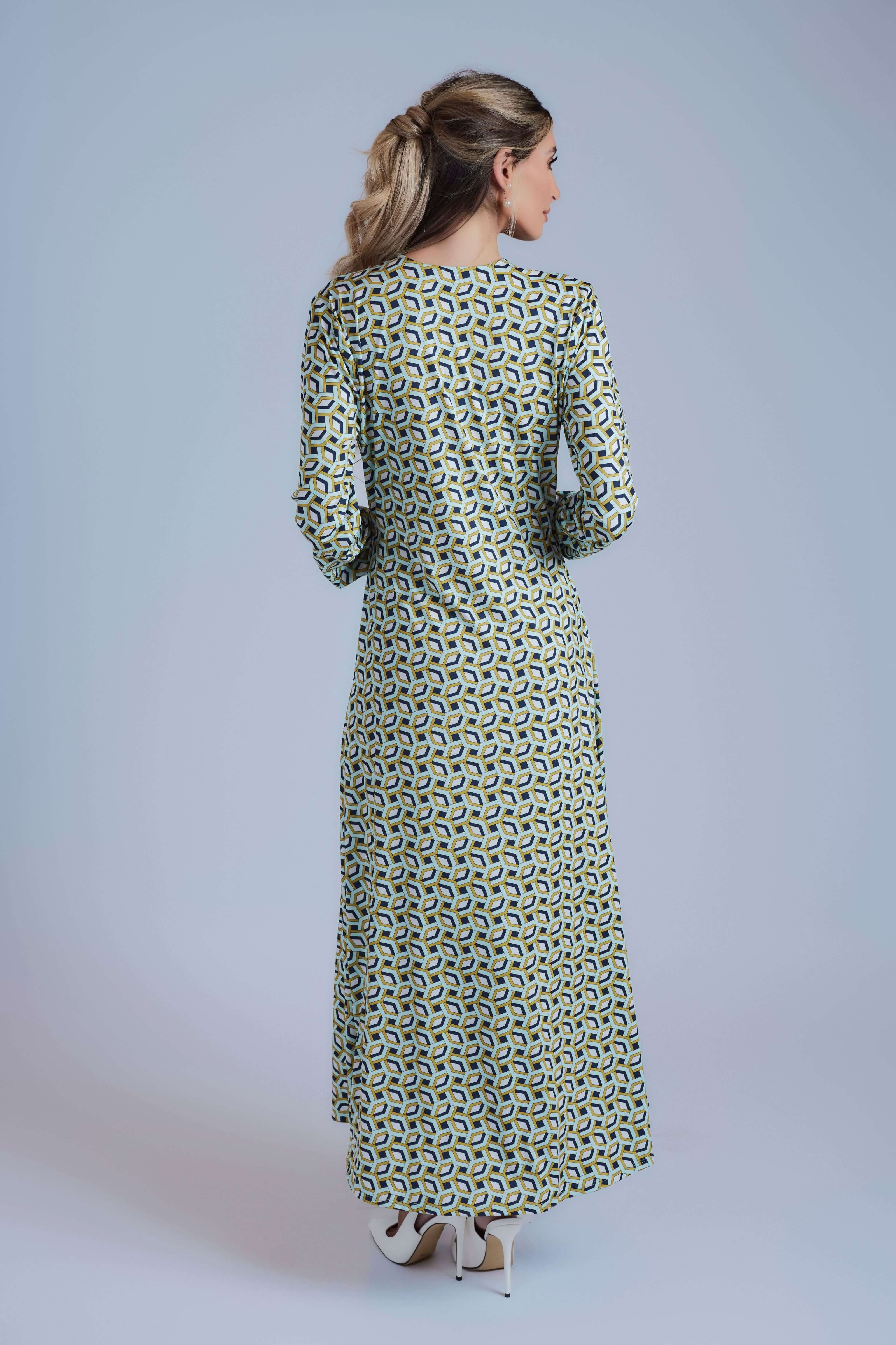 Side Tie Maxi Dress - Pale Green - Olivvi World
