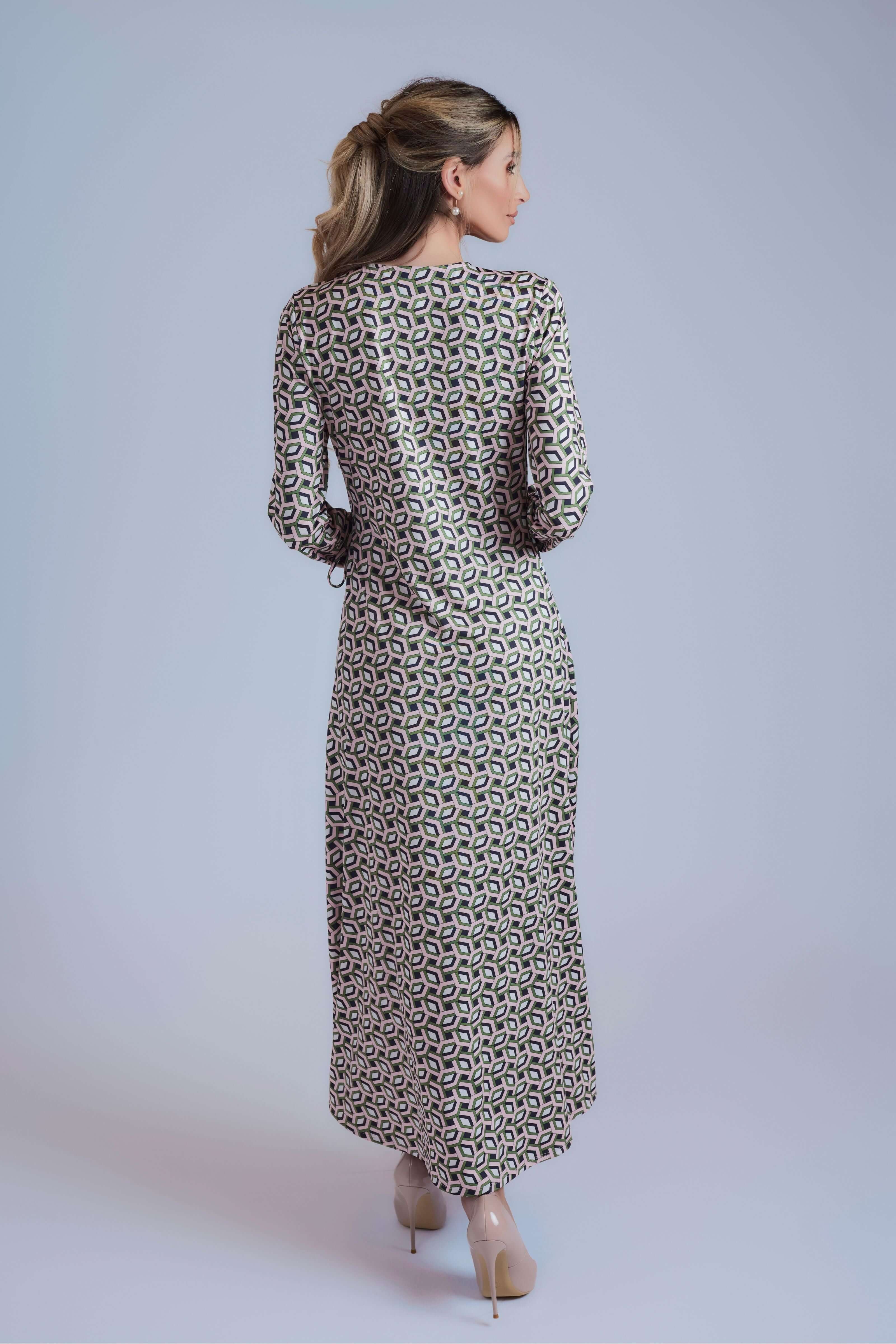 Side Tie Maxi Dress - Pale Pink - Olivvi World