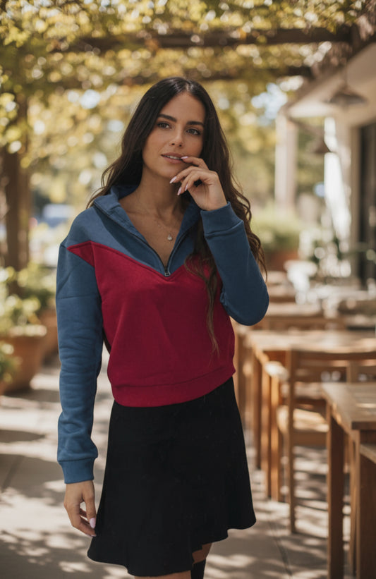 Avery Contrast Sweater