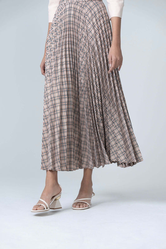 Brown and Beige Plaid