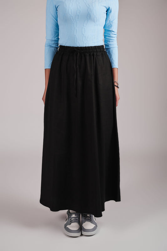 Cupro Skirt - Black - Olivvi World