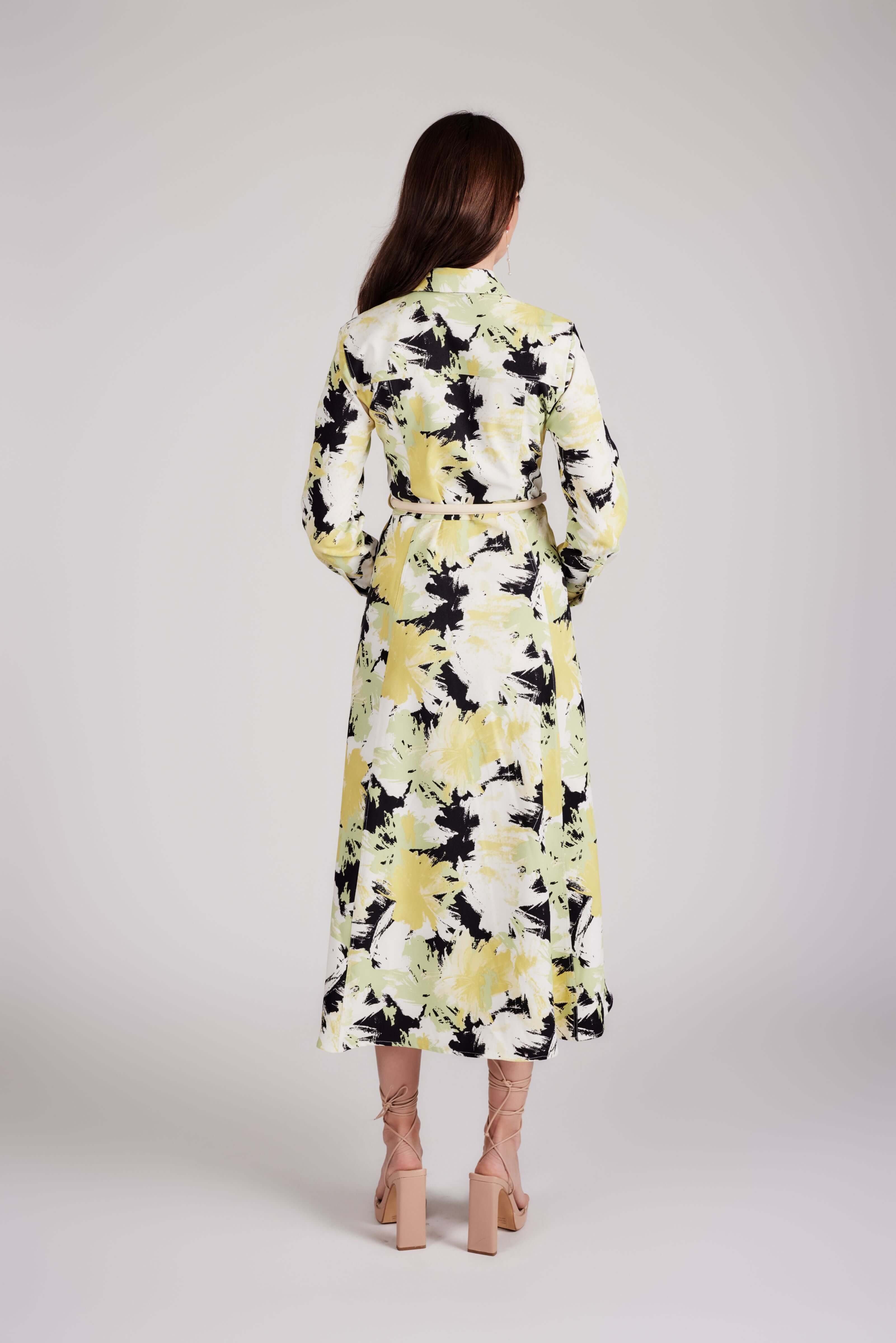 Daisy Dress - Abstract Black - Olivvi World