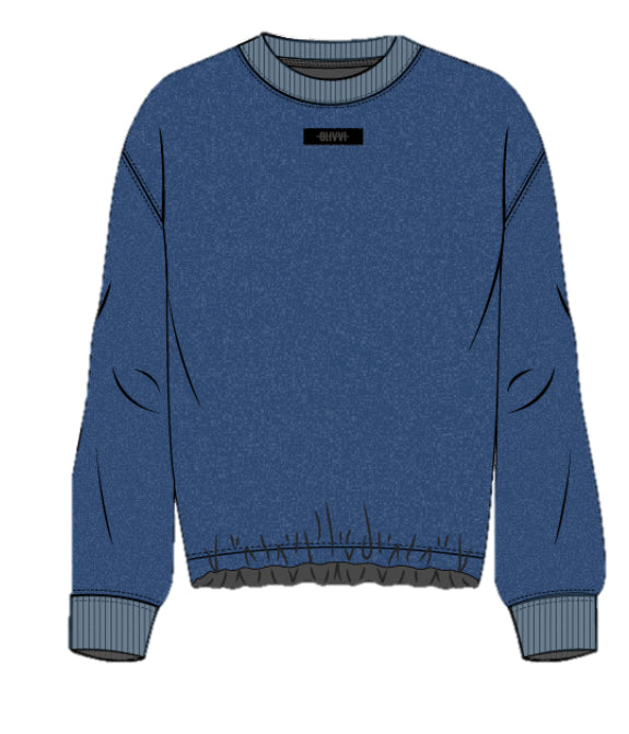OL-T39 Elastic Pullover Sweater