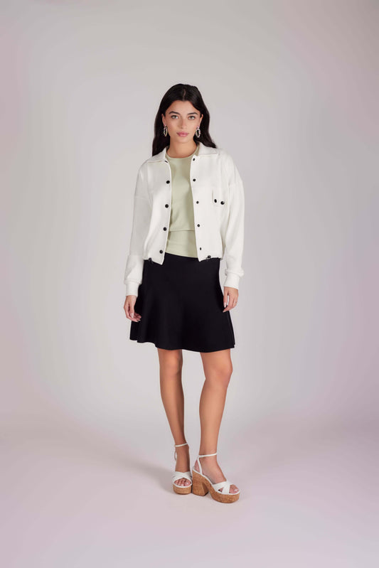 Kendall Snap Jacket - Ivory - Olivvi World