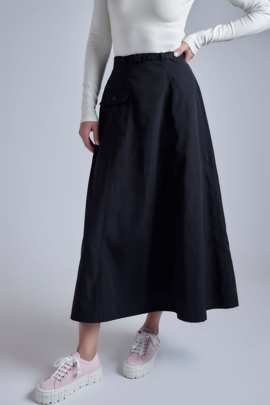 Nylon Skirt - Black - Olivvi World