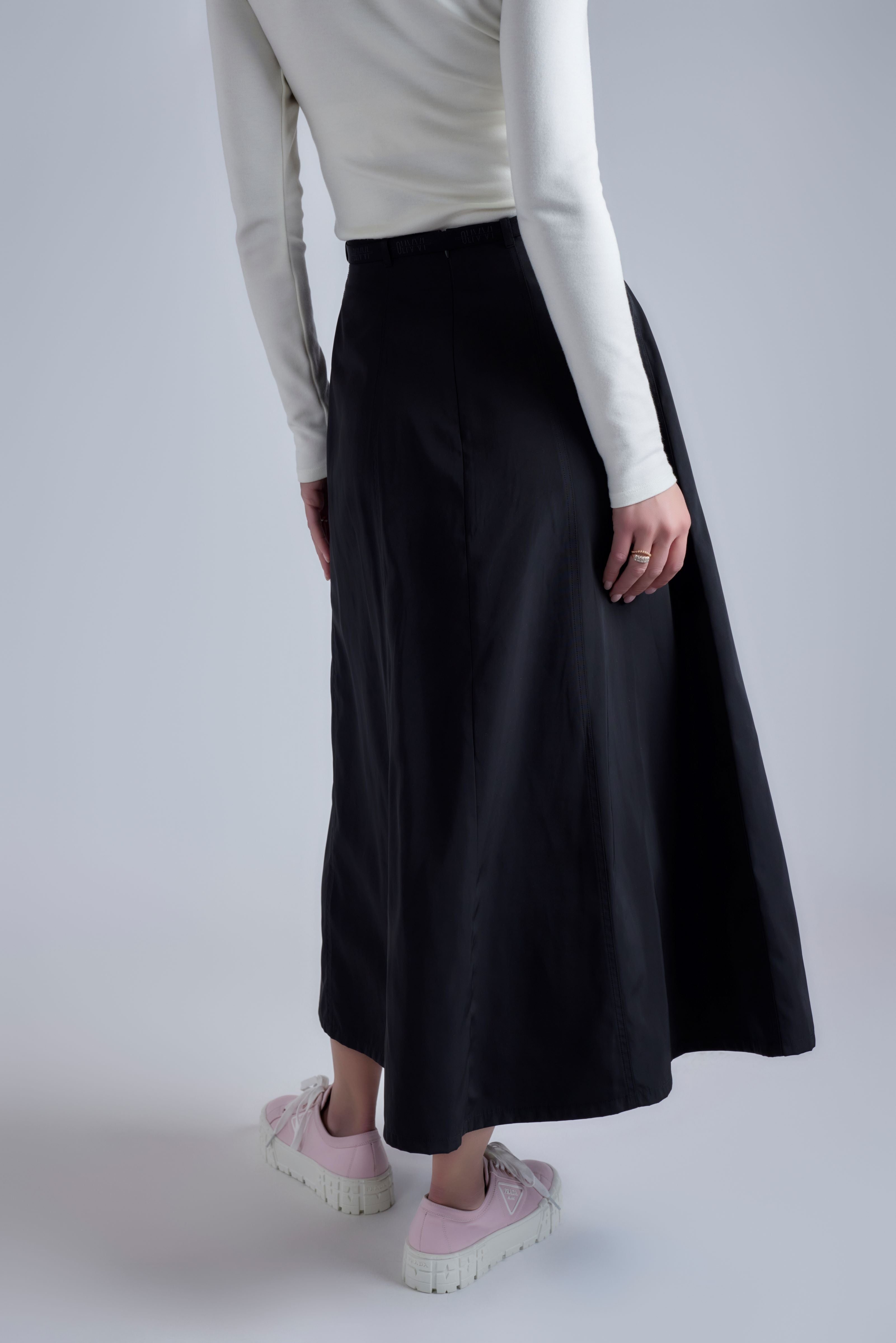 Nylon Skirt - Black - Olivvi World