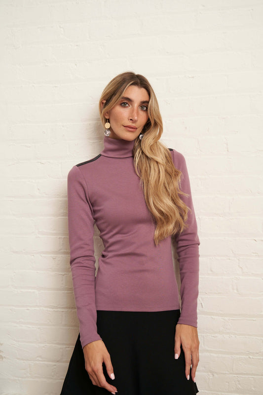 Basic Turtleneck - Heather Purple - Olivvi World