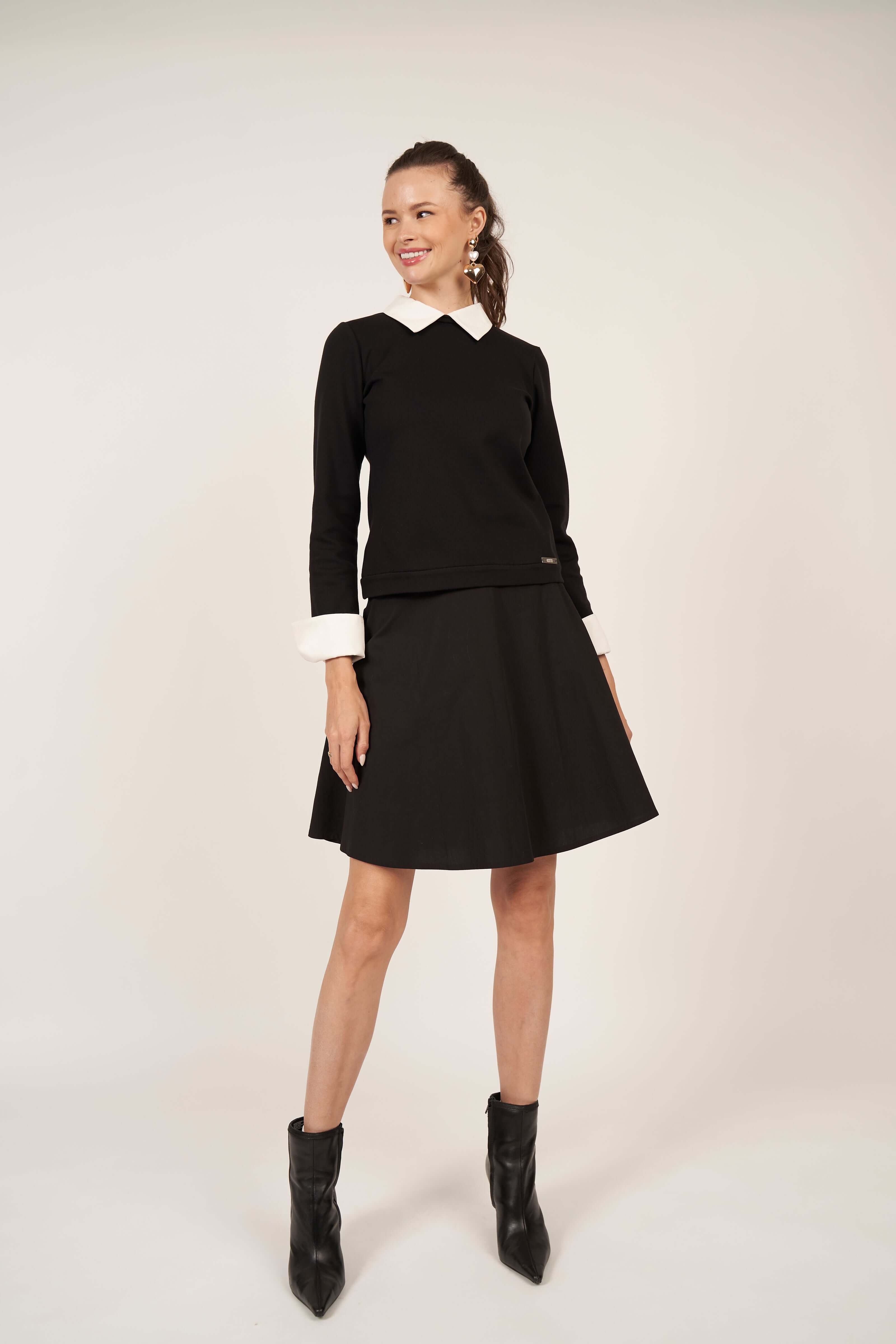 Circle Short Skirt - Black - Olivvi World