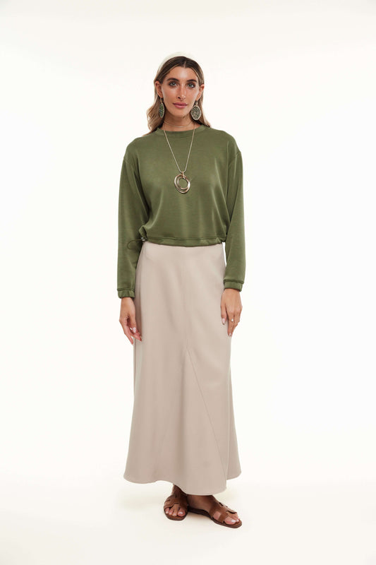 Raven Skirt, Beige - Olivvi World