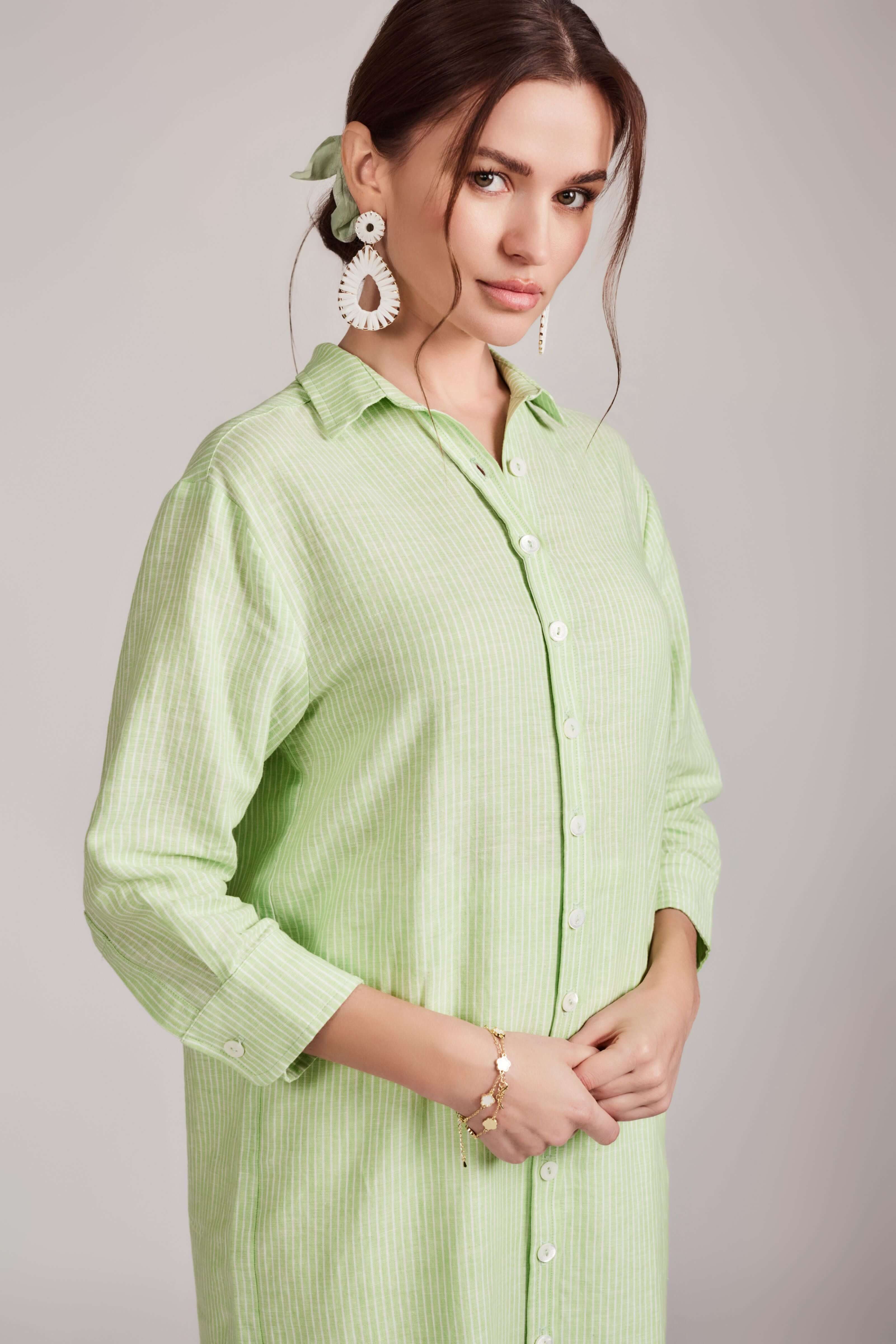 Relaxed Summer IT dress - Lime Green - Olivvi World