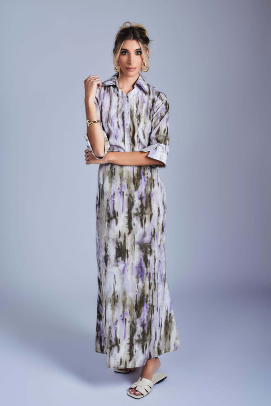 Layla Skirt - Green And Purple - Olivvi World