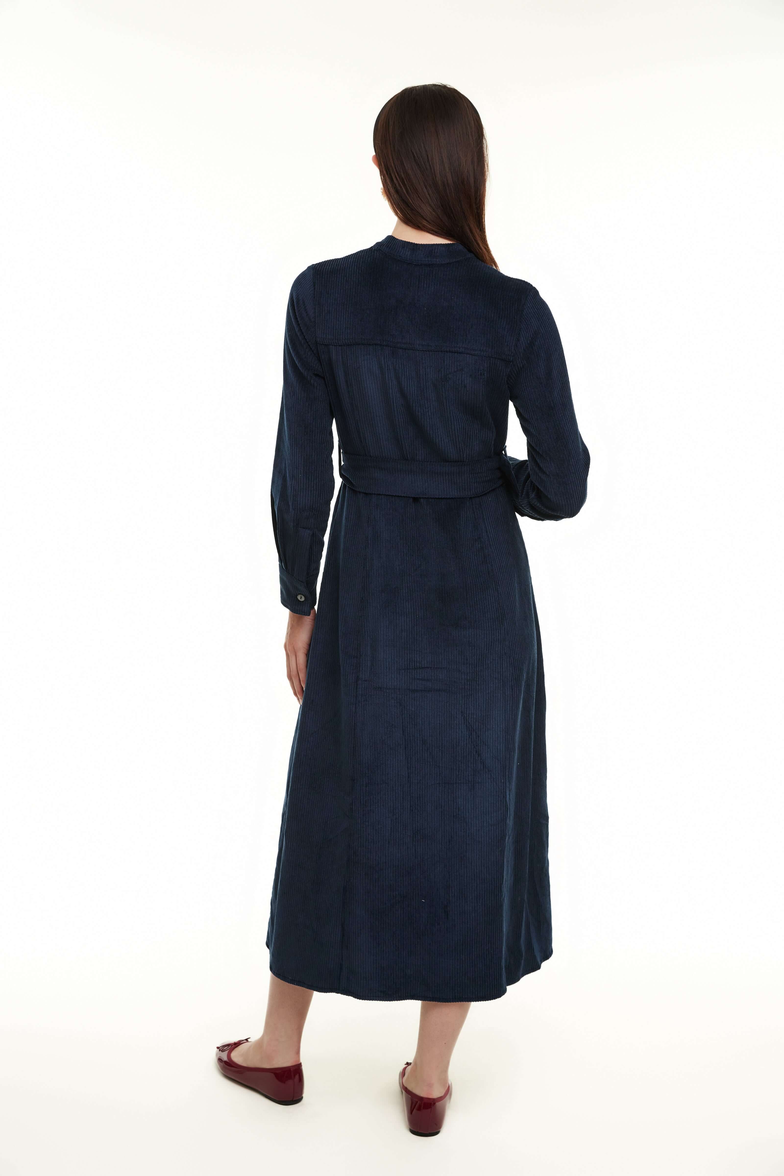 Millie Cord Dress, Navy – Olivvi World