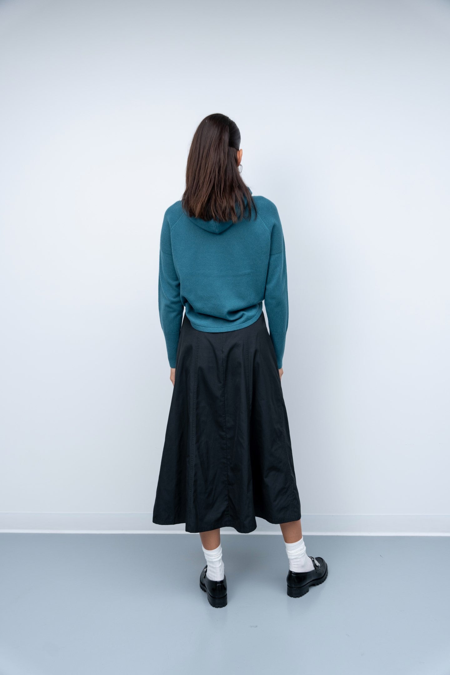 Nylon Buckle Maxi Skirt - Black - Olivvi World